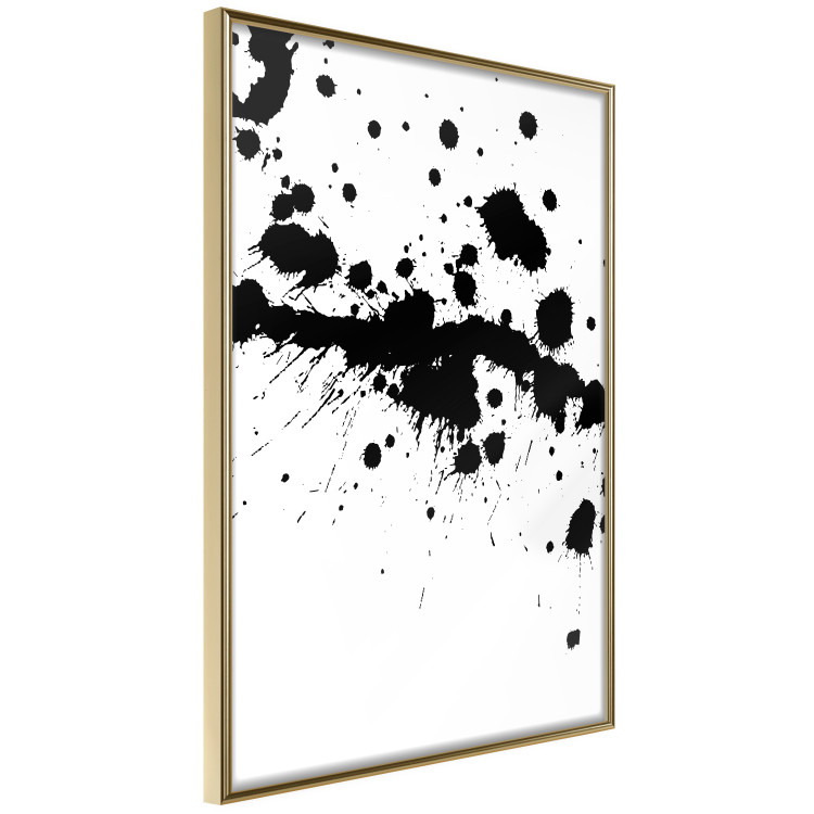 Poster Trace of Passion - black abstract spots and patterns on white background 123520 additionalImage 14
