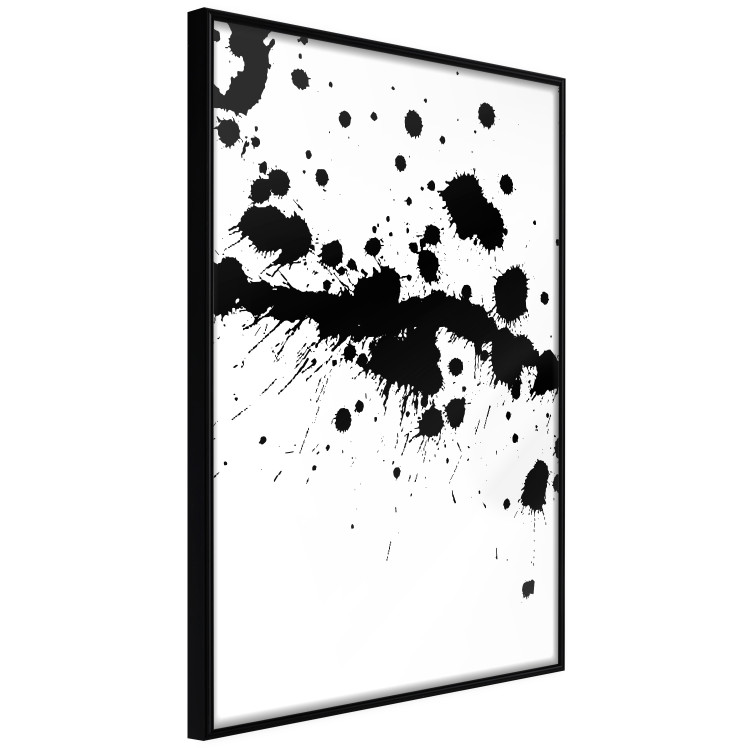 Poster Trace of Passion - black abstract spots and patterns on white background 123520 additionalImage 12