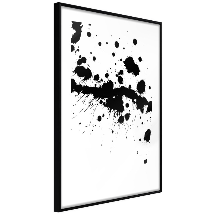 Poster Trace of Passion - black abstract spots and patterns on white background 123520 additionalImage 11