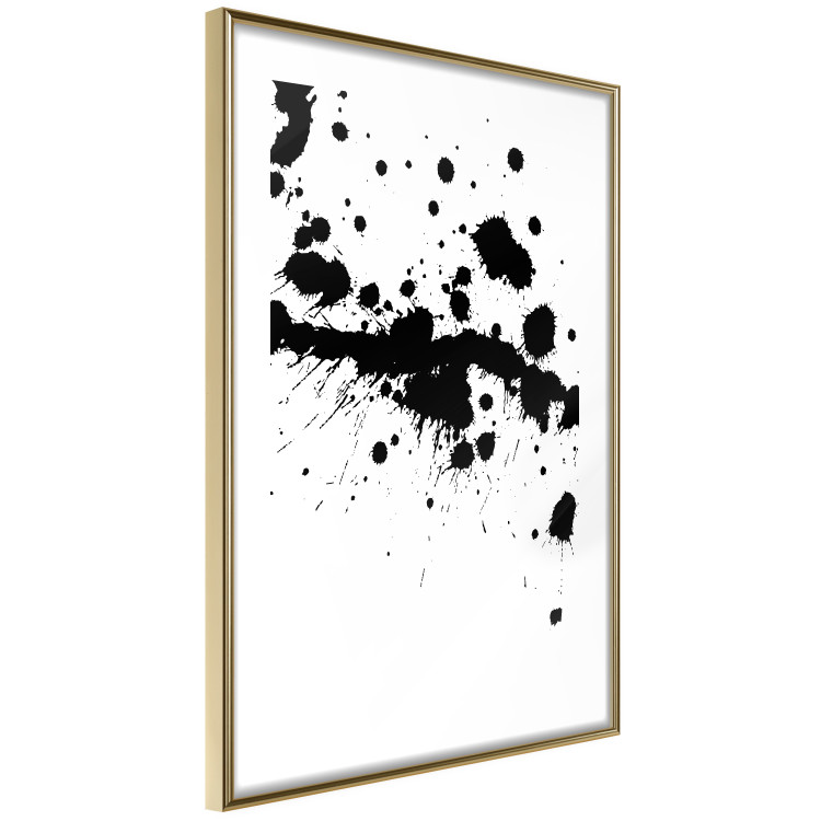 Poster Trace of Passion - black abstract spots and patterns on white background 123520 additionalImage 6
