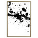 Poster Trace of Passion - black abstract spots and patterns on white background 123520 additionalThumb 20