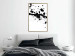 Poster Trace of Passion - black abstract spots and patterns on white background 123520 additionalThumb 7