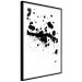 Poster Trace of Passion - black abstract spots and patterns on white background 123520 additionalThumb 11