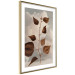 Wall Poster September - plant with brown leaves against sky and clouds in sepia 123620 additionalThumb 6