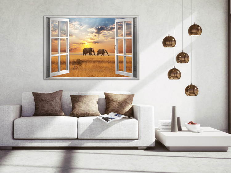 Canvas Print Evening in Congo (1 Part) Wide 125020 additionalImage 3