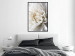 Wall Poster White Dahlia - velvety white flower of the plant with a romantic character 125720 additionalThumb 3