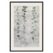Poster Grapevine - composition of green leaves on a gray fabric texture 127520 additionalThumb 19