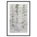 Poster Grapevine - composition of green leaves on a gray fabric texture 127520 additionalThumb 15