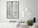 Poster Grapevine - composition of green leaves on a gray fabric texture 127520 additionalThumb 6