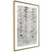 Poster Grapevine - composition of green leaves on a gray fabric texture 127520 additionalThumb 7