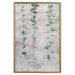 Poster Grapevine - composition of green leaves on a gray fabric texture 127520 additionalThumb 21