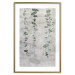 Poster Grapevine - composition of green leaves on a gray fabric texture 127520 additionalThumb 14
