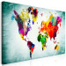 Large canvas print World Map: Green Vignette II [Large Format] 128720 additionalThumb 3