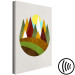 Canvas Mountain Trail (1-part) vertical - abstract landscape of forest and mountains 129320 additionalThumb 6