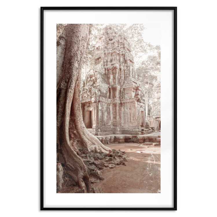 Wall Poster Angkor Ruins - landscape of architecture and nature in brown tones 129720 additionalImage 15