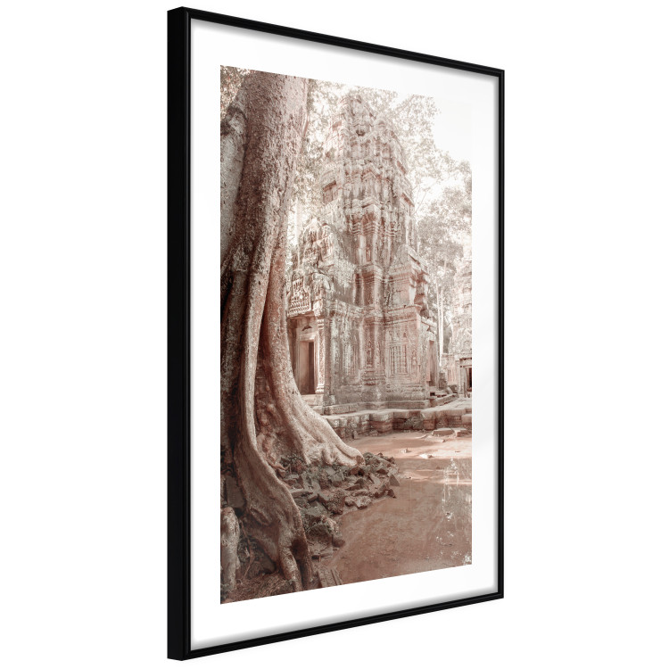 Wall Poster Angkor Ruins - landscape of architecture and nature in brown tones 129720 additionalImage 8