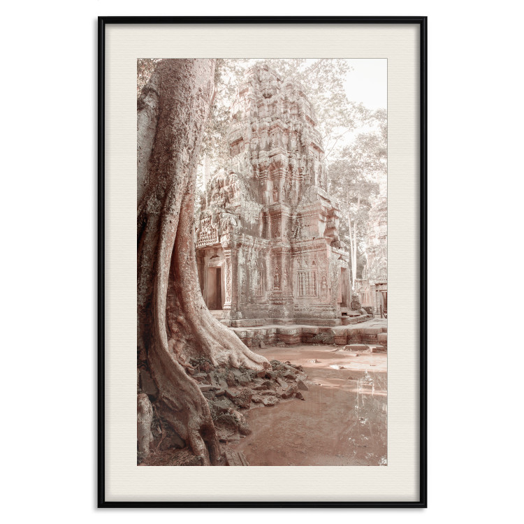Wall Poster Angkor Ruins - landscape of architecture and nature in brown tones 129720 additionalImage 19