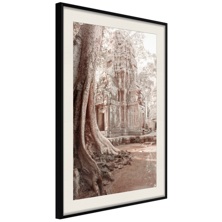 Wall Poster Angkor Ruins - landscape of architecture and nature in brown tones 129720 additionalImage 2