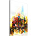 Canvas Print Colorful Journey (1-piece) Vertical - colorful abstraction of a city 130420 additionalThumb 2