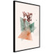 Poster Modernist Flower - abstract colorful triangles with plants 131820 additionalThumb 11