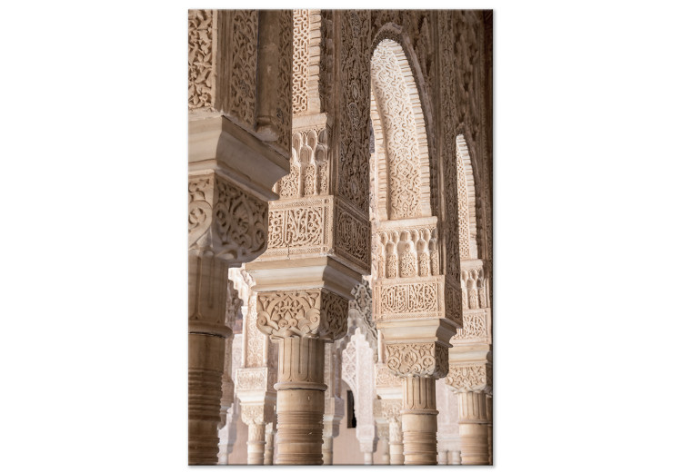 Canvas Print Lace Columns (1-piece) Vertical - urban architecture of Morocco 134720