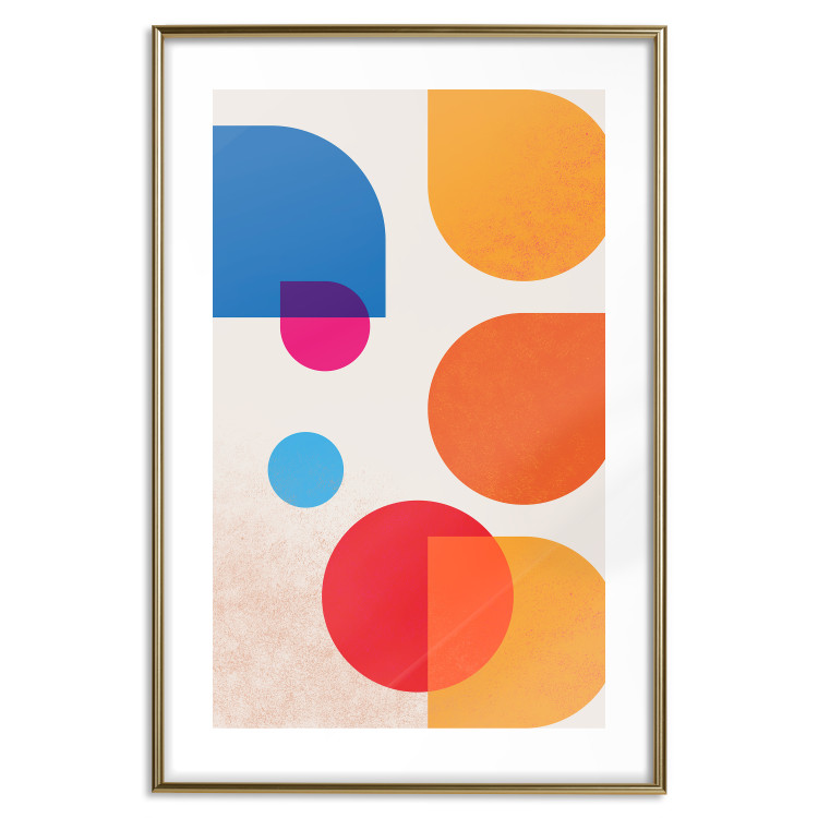Poster Colorful Harmony - colorful geometric figures in an abstract motif 135620 additionalImage 6