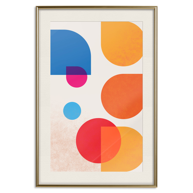 Poster Colorful Harmony - colorful geometric figures in an abstract motif 135620 additionalImage 4