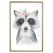 Wall Poster Little Raccoon - funny portrait of an animal on a white contrasting background 135720 additionalThumb 11