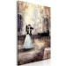 Canvas Art Print Dancing couple - artistic composition with people and piano 135920 additionalThumb 2
