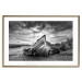 Poster Journey into Nature - black and white abandoned boat against sky and clouds 138720 additionalThumb 14
