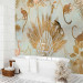Wall Mural Jungle in gold - graphics with exotic animals and plants 138820 additionalThumb 8
