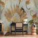 Wall Mural Jungle in gold - graphics with exotic animals and plants 138820 additionalThumb 4