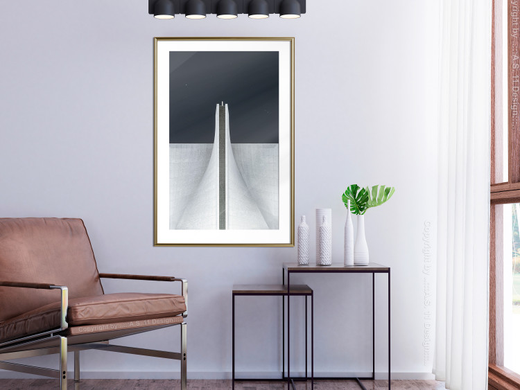 Wall Poster Original Architecture - abstract white structure in space 141220 additionalImage 17
