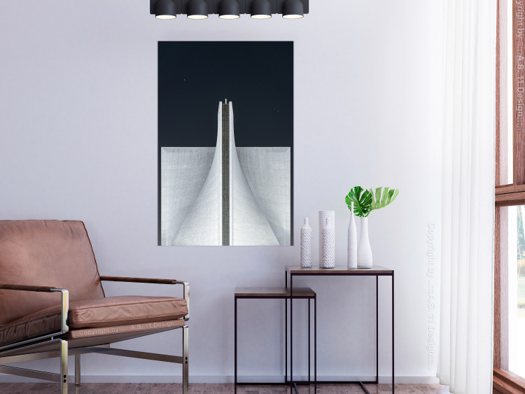 Wall Poster Original Architecture - abstract white structure in space 141220 additionalImage 20