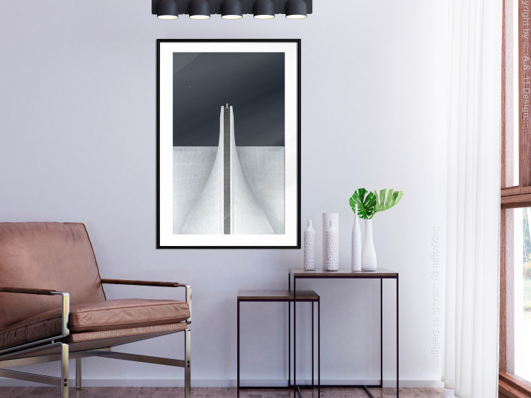 Wall Poster Original Architecture - abstract white structure in space 141220 additionalImage 12
