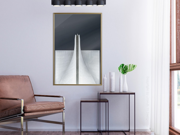 Wall Poster Original Architecture - abstract white structure in space 141220 additionalImage 3