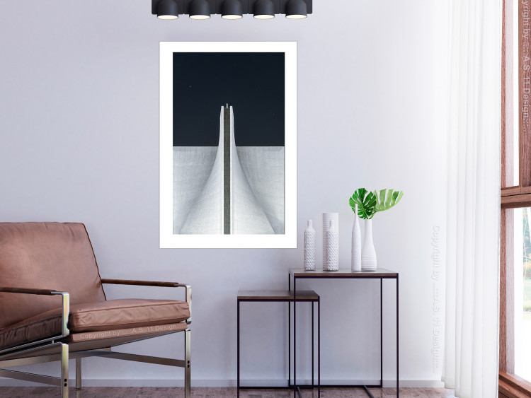 Wall Poster Original Architecture - abstract white structure in space 141220 additionalImage 2