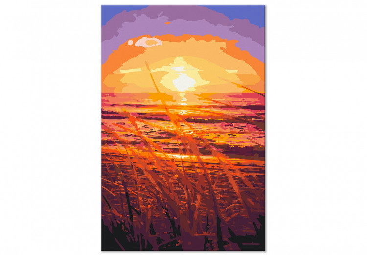 Paint by number Summer Evening - Orange Sunset on the Beach Full of Grass 144620 additionalImage 4