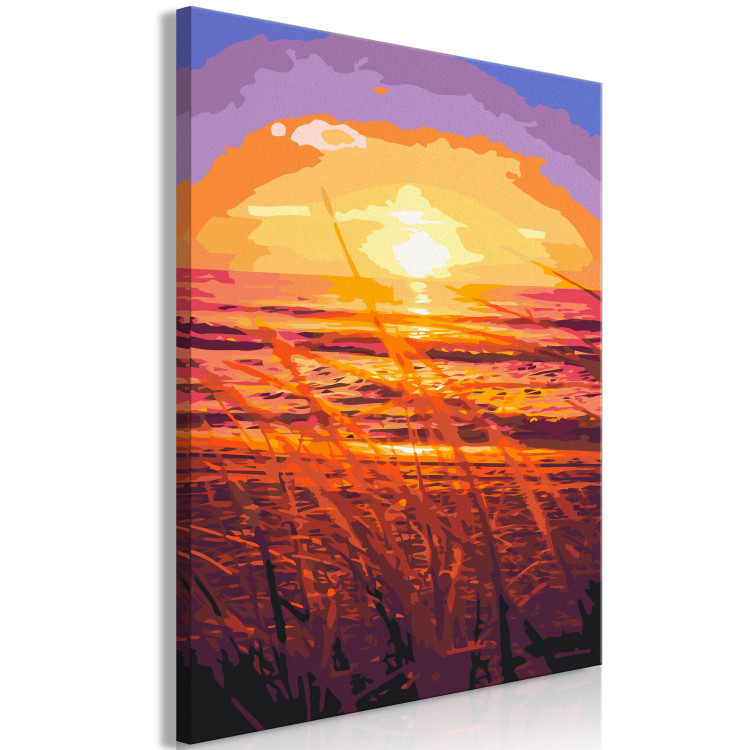 Paint by number Summer Evening - Orange Sunset on the Beach Full of Grass 144620 additionalImage 6