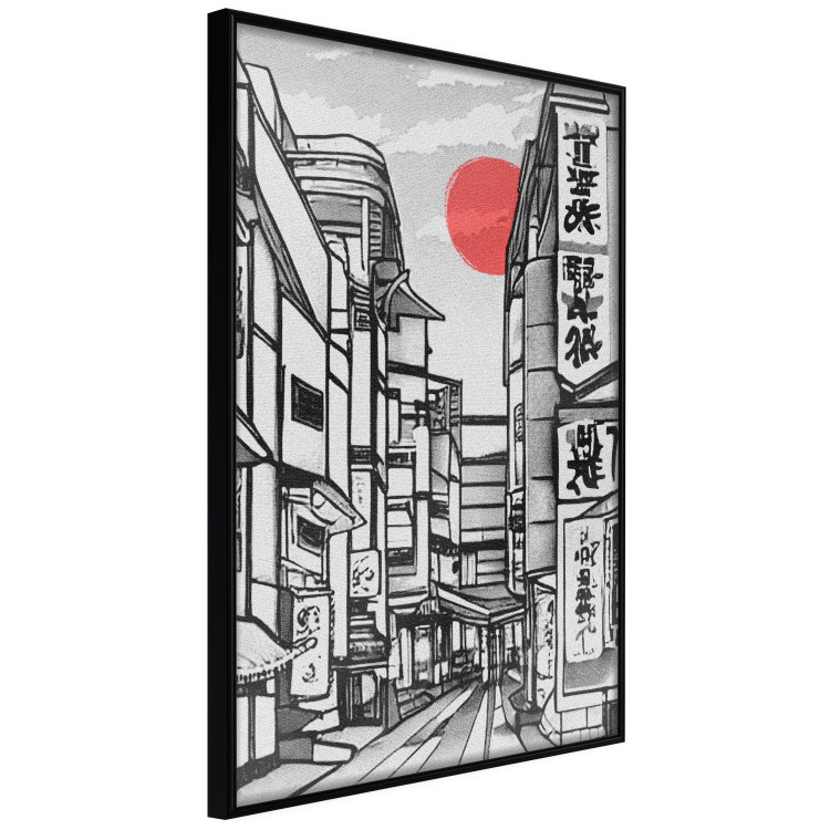 Wall Poster Street in Japan - Asian Style Black and White City Architecture 145520 additionalImage 5