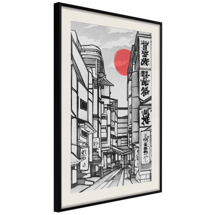 Wall Poster Street in Japan - Asian Style Black and White City Architecture 145520 additionalImage 12