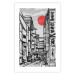 Wall Poster Street in Japan - Asian Style Black and White City Architecture 145520 additionalThumb 21