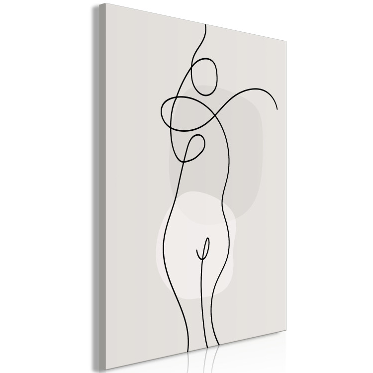 Canvas Print Figure of a Woman - Abstract and Linear Figure in a Modern Style 146220 additionalImage 2