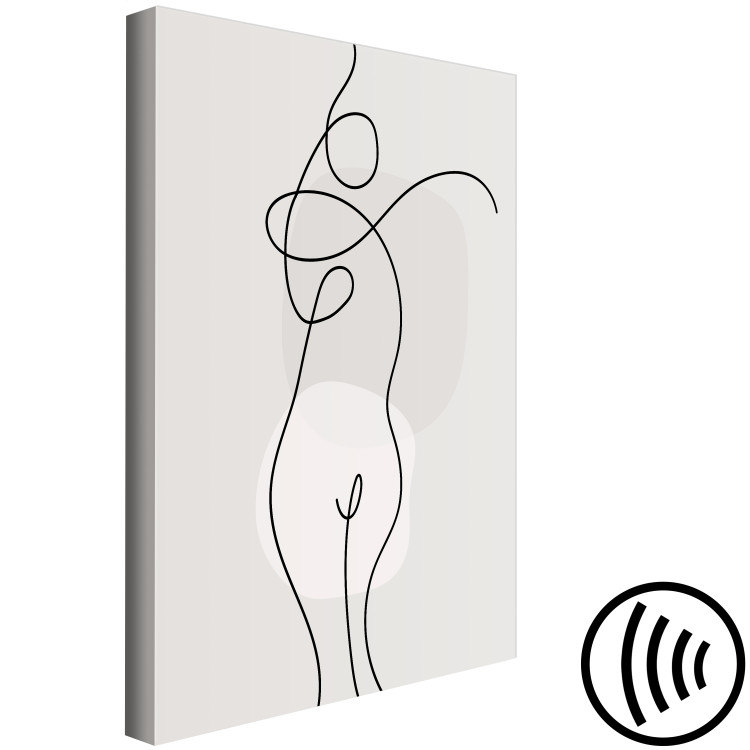 Canvas Print Figure of a Woman - Abstract and Linear Figure in a Modern Style 146220 additionalImage 6