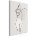 Canvas Print Figure of a Woman - Abstract and Linear Figure in a Modern Style 146220 additionalThumb 2