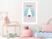 Wall Poster Be Kind - Blue Cheerful Dog and Motivational Slogan for Children 146620 additionalThumb 10