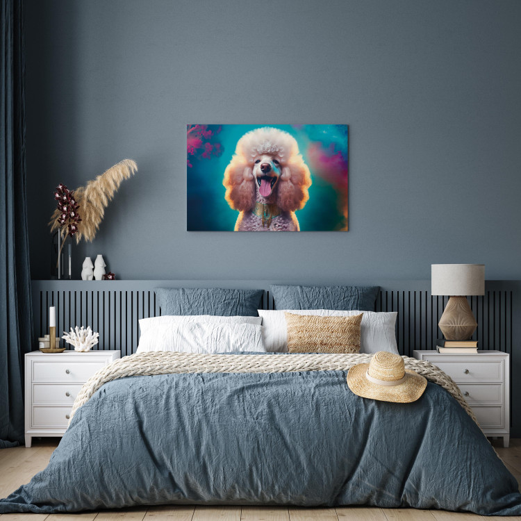 Canvas AI Fredy the Poodle Dog - Joyful Animal in a Candy Frame - Horizontal 150220 additionalImage 5