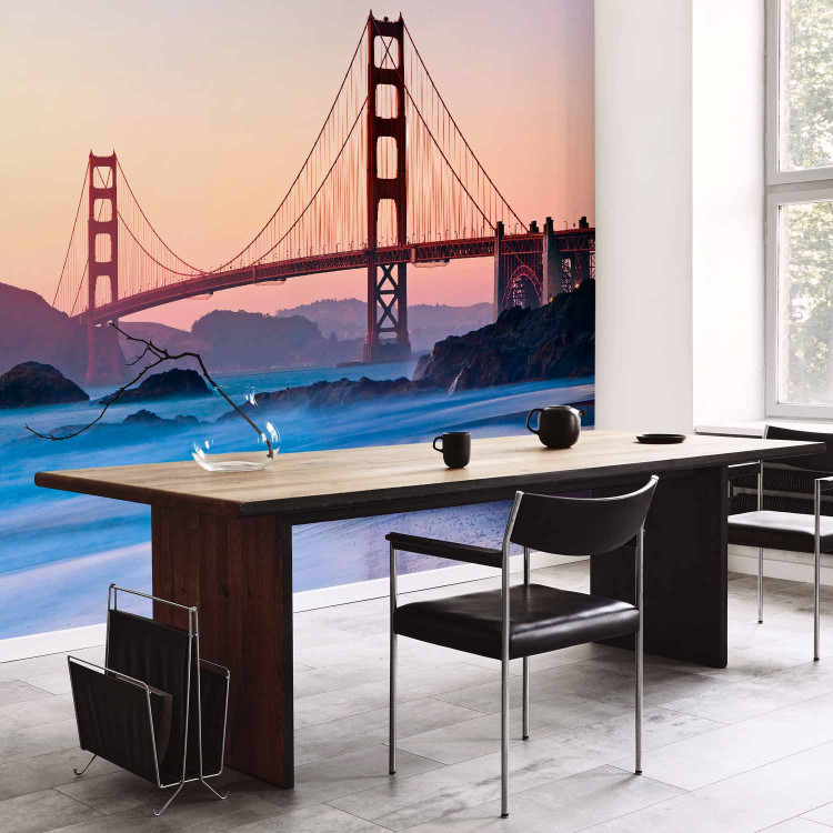 Photo Wallpaper Bridge in San Francisco - Famous Golden Gate Bridge Shown at Dusk 151020 additionalImage 4