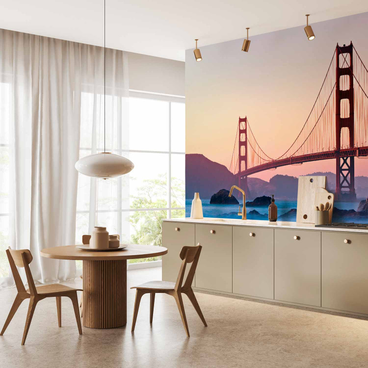 Photo Wallpaper Bridge in San Francisco - Famous Golden Gate Bridge Shown at Dusk 151020 additionalImage 7
