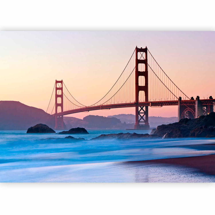 Photo Wallpaper Bridge in San Francisco - Famous Golden Gate Bridge Shown at Dusk 151020 additionalImage 5
